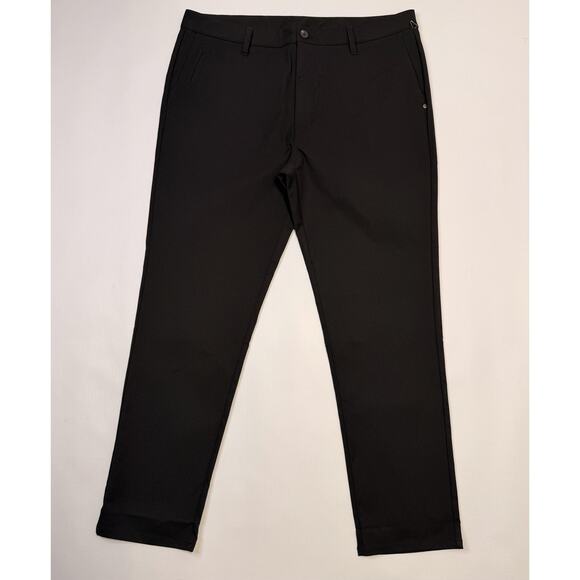 Vuori Pants Mens 38 Black Cascade Tech Chino Stretch Golf Travel Quick Dry V427 - Picture 1 of 15
